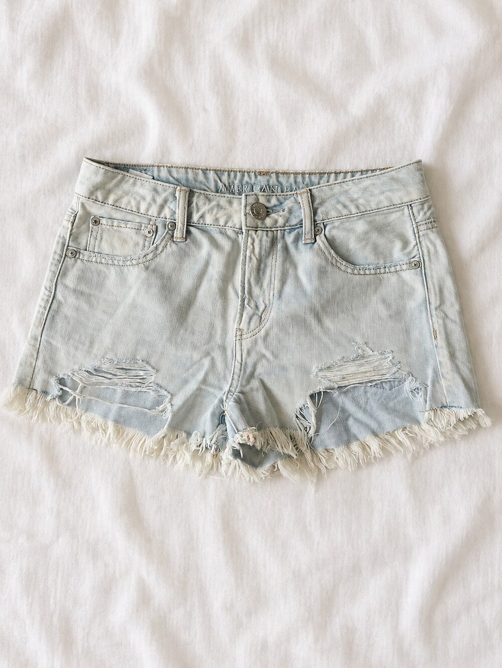 American Eagle Outfitters Distressed Denim Shorts Size 2